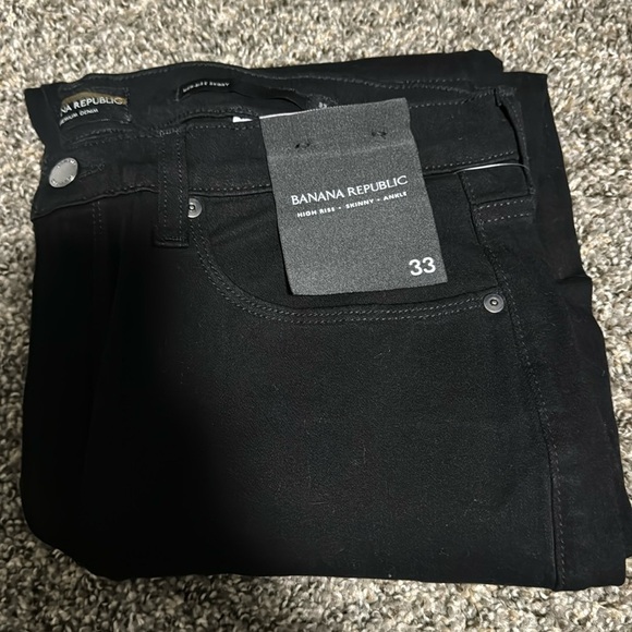 NWT! Banana Republic Premium Denim Black High Rise + Skinny - Multiple🔹 - Picture 14 of 16